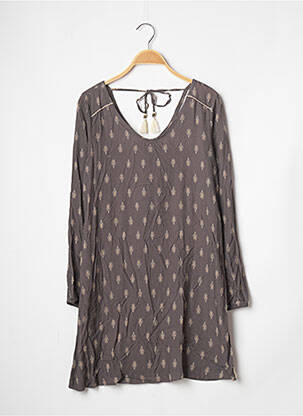 Rochie scurtă maro BANANA MOON femeie