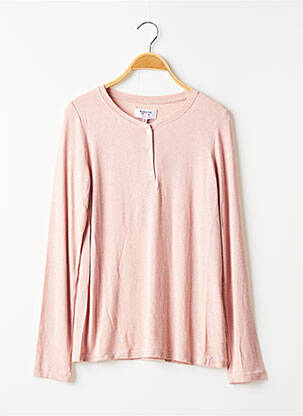 Pijama guler rotund roz BANANA MOON femeie