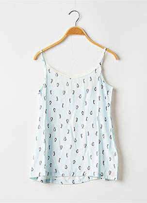 Pijama guler rotund albastru BANANA MOON femeie