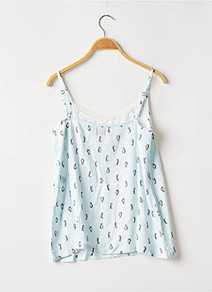 Pijama guler rotund albastru BANANA MOON femeie