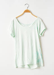 Tricou croială dreaptă mâneci scurte verde BANANA MOON femme