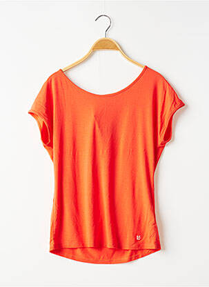 Tricou elasticitate mâneci scurte portocaliu BANANA MOON femeie