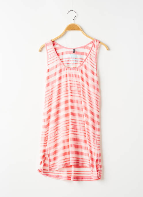 Tunică fără mâneci ușoară și transparentă roz BANANA MOON femme