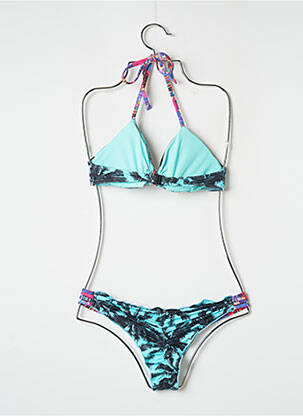 Costum de baie din două piese elasticitate top sutien modelat albastru BANANA MOON femeie