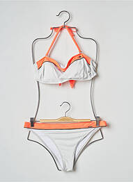 Costum de baie din două piese elasticitate top sutien modelat gri BANANA MOON femme