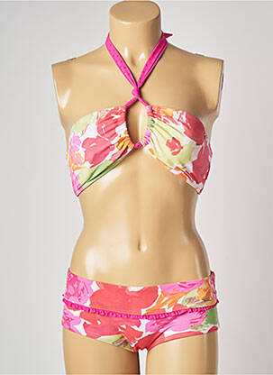 Costum de baie din două piese elasticitate roz BANANA MOON femeie