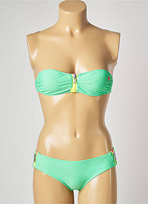 Costum de baie din două piese elasticitate top sutien modelat verde BANANA MOON femeie