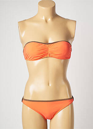Costum de baie din două piese elasticitate top sutien modelat portocalie BANANA MOON femeie