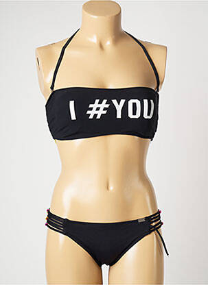 Costum de baie din două piese elasticitate top sutien modelat negru BANANA MOON femeie