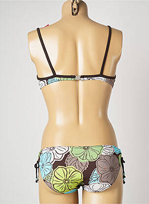 Costum de baie din două piese elasticitate top sutien push-up verde BANANA MOON femeie