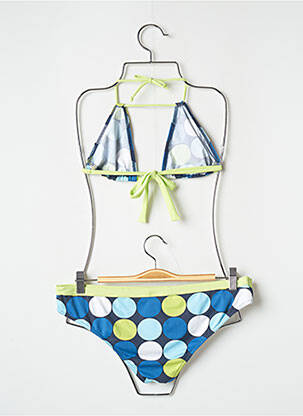 Costum de baie din două piese elasticitate top triunghiuri albastru BANANA MOON femeie
