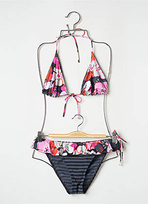 Costum de baie din două piese elasticitate top triunghiuri gri BANANA MOON femeie
