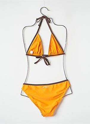 Costum de baie din două piese elasticitate top triunghiuri portocalie BANANA MOON femeie