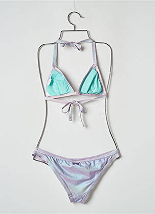 Costum de baie din două piese elasticitate top triunghiuri violet BANANA MOON femeie