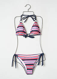 Costum de baie din două piese elasticitate top sutien modelat roz BANANA MOON femme