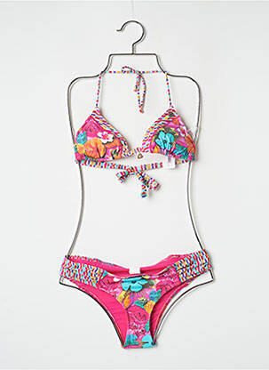 Costum de baie din două piese elasticitate top sutien modelat roz BANANA MOON femeie