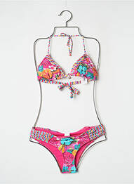 Costum de baie din două piese elasticitate top sutien modelat roz BANANA MOON femme