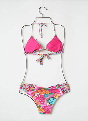 Costum de baie din două piese elasticitate top sutien modelat roz BANANA MOON femeie