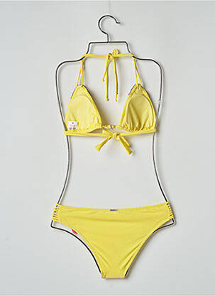 Costum de baie din două piese elasticitate top sutien modelat galben BANANA MOON femeie