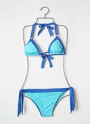 Costum de baie din două piese elasticitate top sutien modelat albastru BANANA MOON femeie