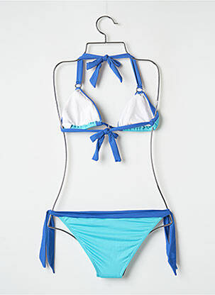 Costum de baie din două piese elasticitate top sutien modelat albastru BANANA MOON femeie
