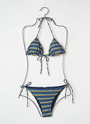 Costum de baie din două piese elasticitate top sutien modelat albastru BANANA MOON femeie