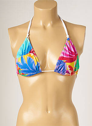 Sutien de costum de baie elasticitate top triunghiuri albastru BANANA MOON femeie