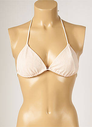 Sutien de costum de baie elasticitate top triunghiuri bej BANANA MOON femeie