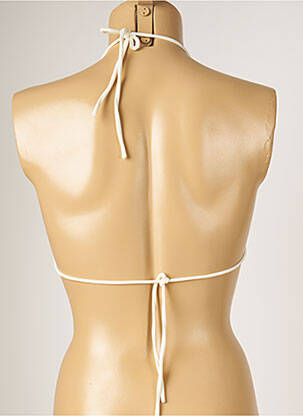 Sutien de costum de baie elasticitate top triunghiuri bej BANANA MOON femeie