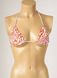 Sutien de costum de baie elasticitate top triunghiuri portocaliu BANANA MOON femme