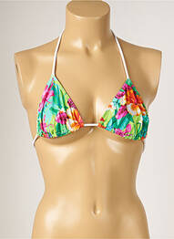 Sutien de costum de baie elasticitate top triunghiuri verde BANANA MOON femme