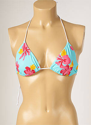 Sutien de costum de baie elasticitate top triunghiuri albastru BANANA MOON femeie
