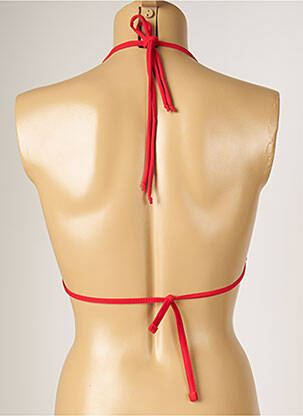 Sutien de costum de baie elasticitate top triunghiuri roșu BANANA MOON femeie
