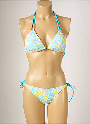 Costum de baie din două piese elasticitate top sutien modelat albastru BANANA MOON femeie