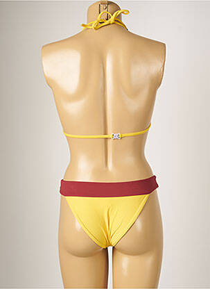 Costum de baie din două piese elasticitate top triunghiuri galben BANANA MOON femeie