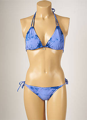 Costum de baie din două piese elasticitate top triunghiuri violet BANANA MOON femeie