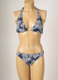 Costum de baie din două piese elasticitate top triunghiuri albastru BANANA MOON femme