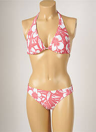 Costum de baie din două piese elasticitate top triunghiuri roz BANANA MOON femme