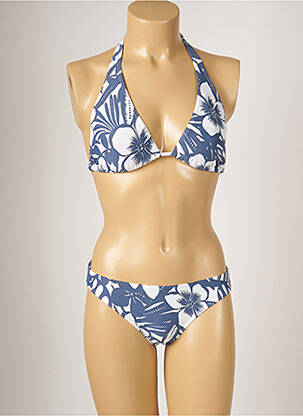 Costum de baie din două piese elasticitate top triunghiuri albastru BANANA MOON femeie