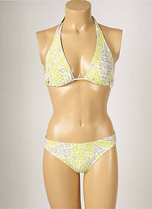 Costum de baie din două piese elasticitate top triunghiuri verde BANANA MOON femeie
