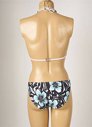 Costum de baie din două piese microfibre top triunghiuri albastru BANANA MOON femeie