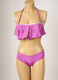 Costum de baie din două piese elasticitate top sutien modelat violet BANANA MOON femme