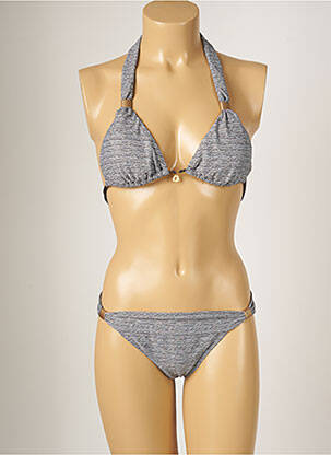 Costum de baie din două piese elasticitate top sutien modelat gri BANANA MOON femeie