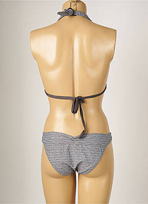 Costum de baie din două piese elasticitate top sutien modelat gri BANANA MOON femeie