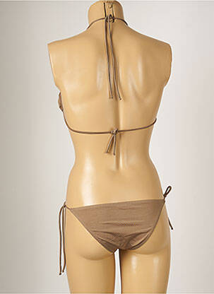 Costum de baie din două piese elasticitate top sutien modelat maro BANANA MOON femeie