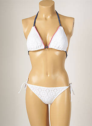 Costum de baie din două piese elasticitate top sutien modelat alb BANANA MOON femeie