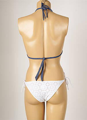 Costum de baie din două piese elasticitate top sutien modelat alb BANANA MOON femeie