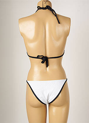 Costum de baie din două piese elasticitate top triunghiuri alb BANANA MOON femeie