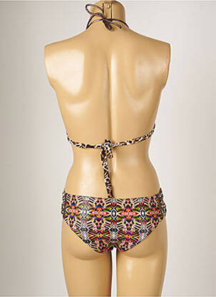 Costum de baie din două piese elasticitate top sutien modelat maro BANANA MOON femeie