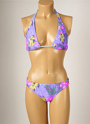 Costum de baie din două piese elasticitate violet BANANA MOON femeie